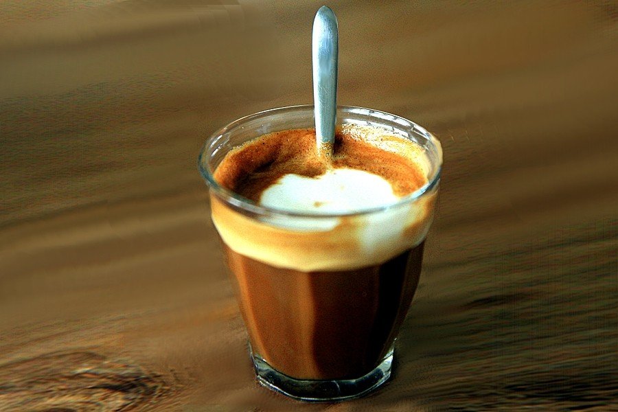 CORTADO a spanyol kurta kávé